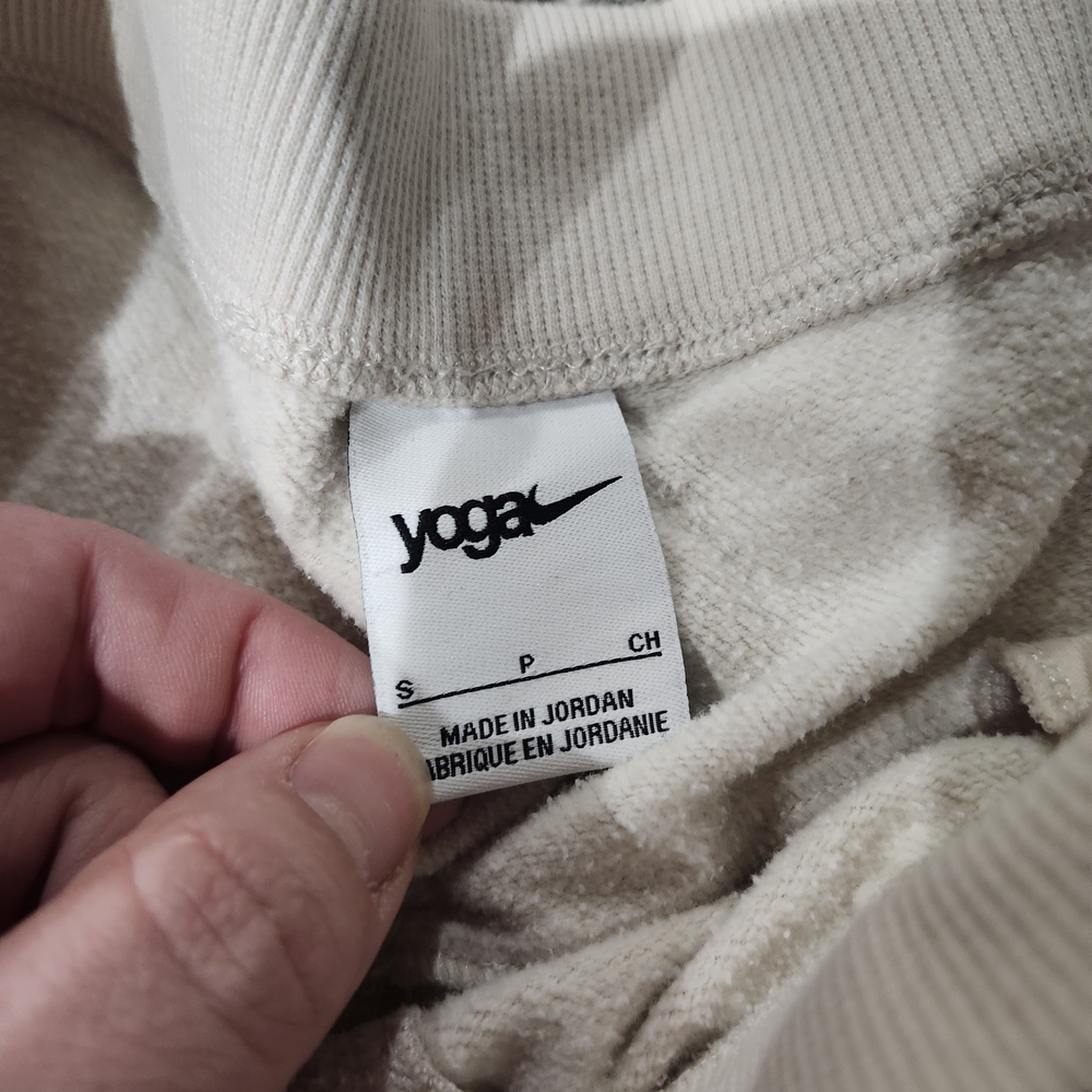 Nike Yoga Neutral Cream Drawstring Joggers, Minor Piling SZ Small - Picture 5 of 7